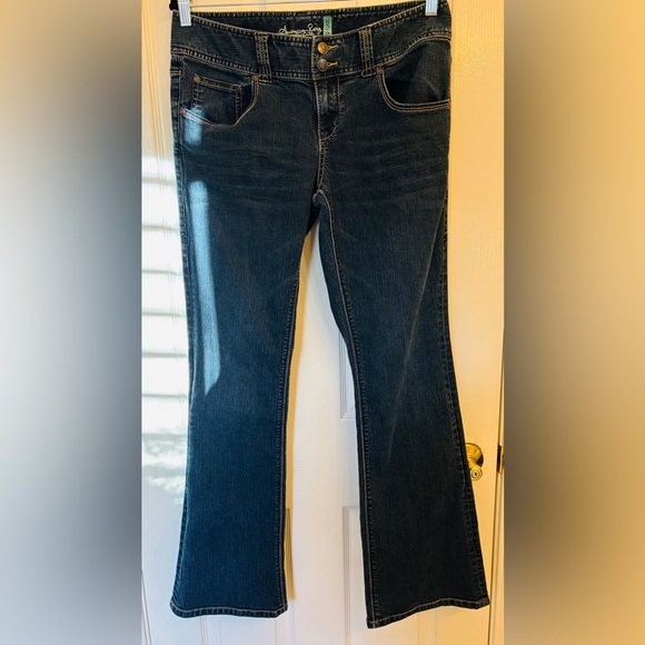 American Rag Denim - American Rag Classic Jeans Mid Flare Denim Juniors Size 11 R Denim